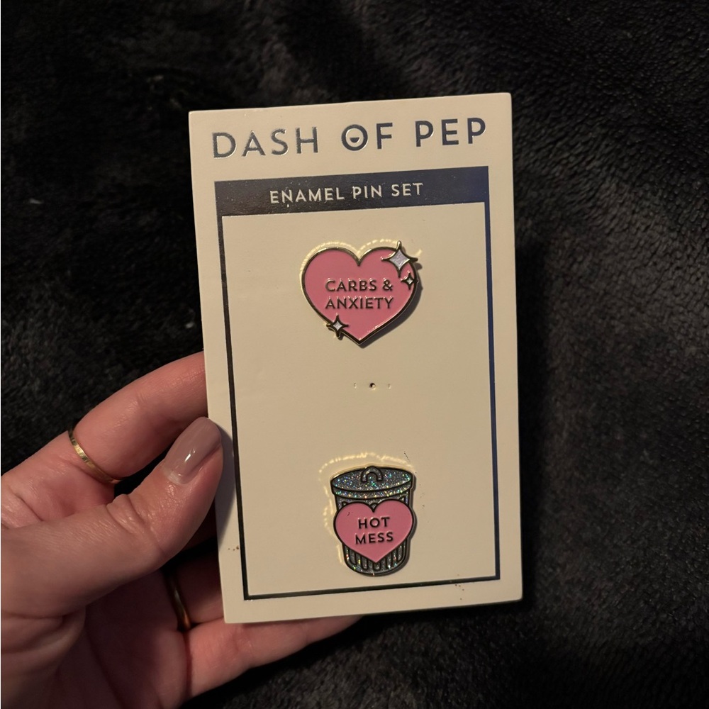 Dash of Pep enamel pins